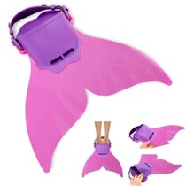Diving Training Equipment Children Silicone Gel Baby Mermaid Feet Webbing Tail Swim Adjustable Single Sheet Whale Frogs Shoes