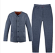 mens nhà ấm lót bông ấm trung niên và người già trên cardigan s-shirt cotton ba lớp ấm cardigan.