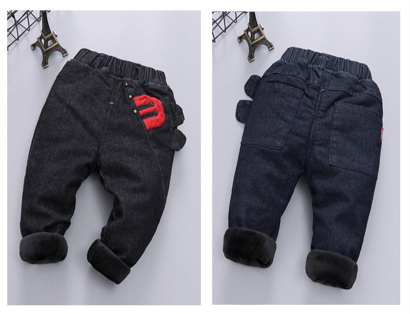 Bé trai mặc quần jean nhung dày quần áo mùa đông 1-2-3-4 tuổi shop quần áo trẻ em