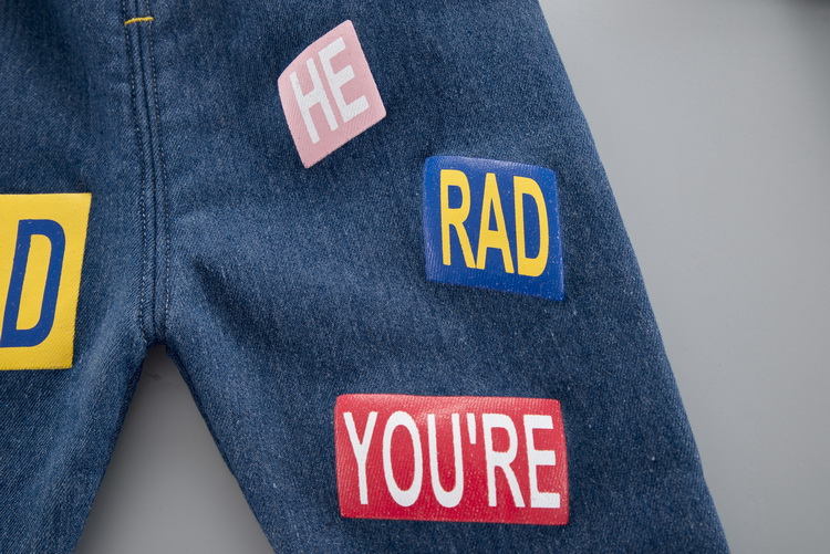 Bé trai xuân 2019 quần jeans mới cho bé 1234 thời trang Quần bé gái Hàn Quốc Quần bé xanh quan jean tre em