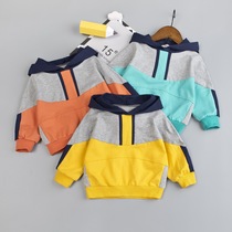 Baby spring clothes 2021 New Spring Boys Girls hoodie 1-2 years old 4 children thin baby top