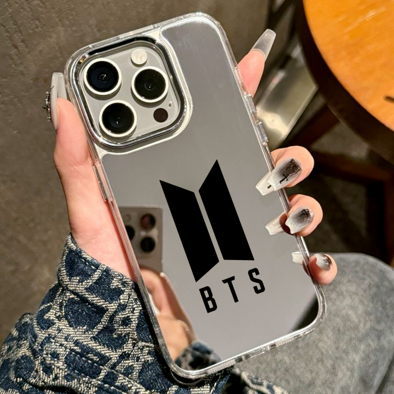 Bts Merchandise Phone Cases Suitable for Apple 17 Pro Max, Male Idol Group Huawei Mate/Puar70/80, Kpop iPhone 15/16, Bts, Xiaomi 13 Reno 12, Honor 400 Mirror Finish