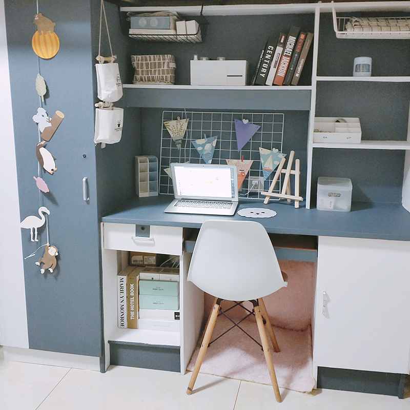 Table stickers ins wind clothes cabinet Renovated Wallpaper Dorm Room Women Waterproof Moisture-proof Self-adhesive Dormitory Rehabilitation of Good Things