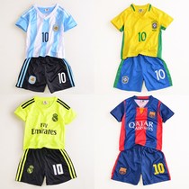 Boys and childrens football suit suit World Cup Argentina Messi Portugal Ronaldo 1-2-3-4-5-year-old Jersey