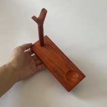 15cm or above pipe reading pipe pipe rack magic smoking pipe rack long handle single pipe display rack solid wood red pear