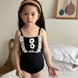 Детский быстросохнущий милый раздельный купальник для принцессы для плавания, эффект подтяжки