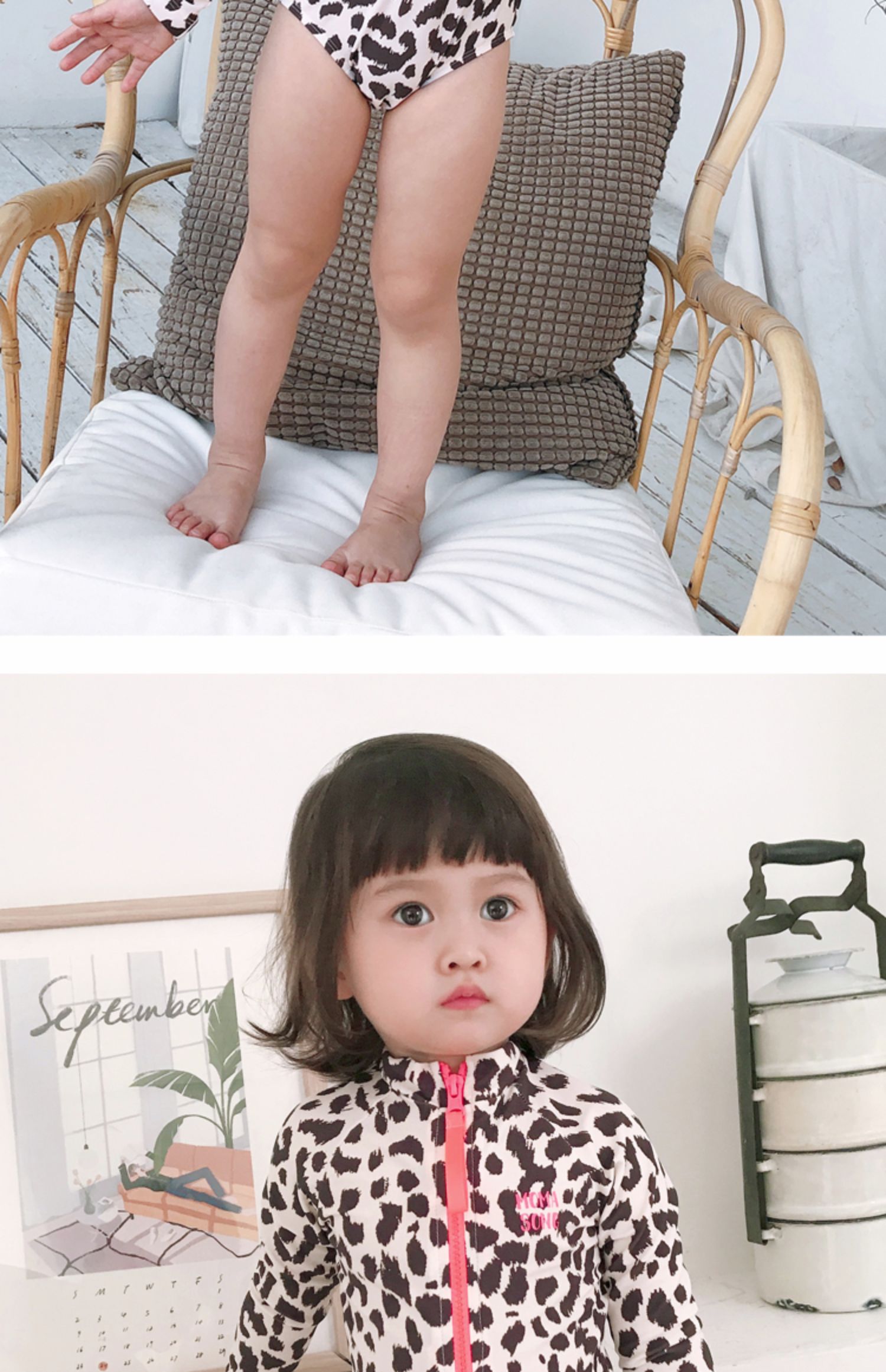 Đồ bơi trẻ em Cô gái Xiêm Leopard Áo dài tay chống nắng Đồ bơi cho trẻ em Đồ bơi cho trẻ em - Bộ đồ bơi của Kid áo bơi cho bé