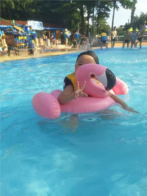 Vòng bơi cho bé flamingo in lưới đỏ bơi vòng dễ thương gắn nước 3 tuổi và trên vòng tròn phao bơi cho be