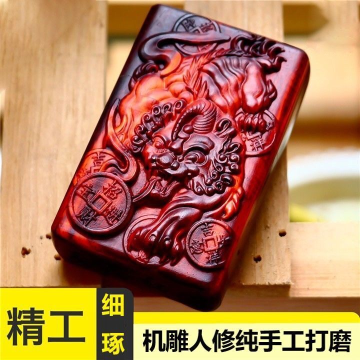New new lighter to send boyfriend custom sandalwood creative vintage old nostalgia windproof kerosene lighter men
