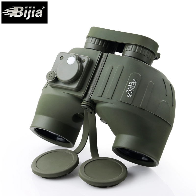 Sản phẩm mới Ống nhòm BIJIA Ordnance 7x50 La bàn chống thấm nước chứa đầy nitơ HD Công suất cao Ánh sáng yếu Tầm nhìn ban đêm - Kính viễn vọng / Kính / Kính ngoài trời