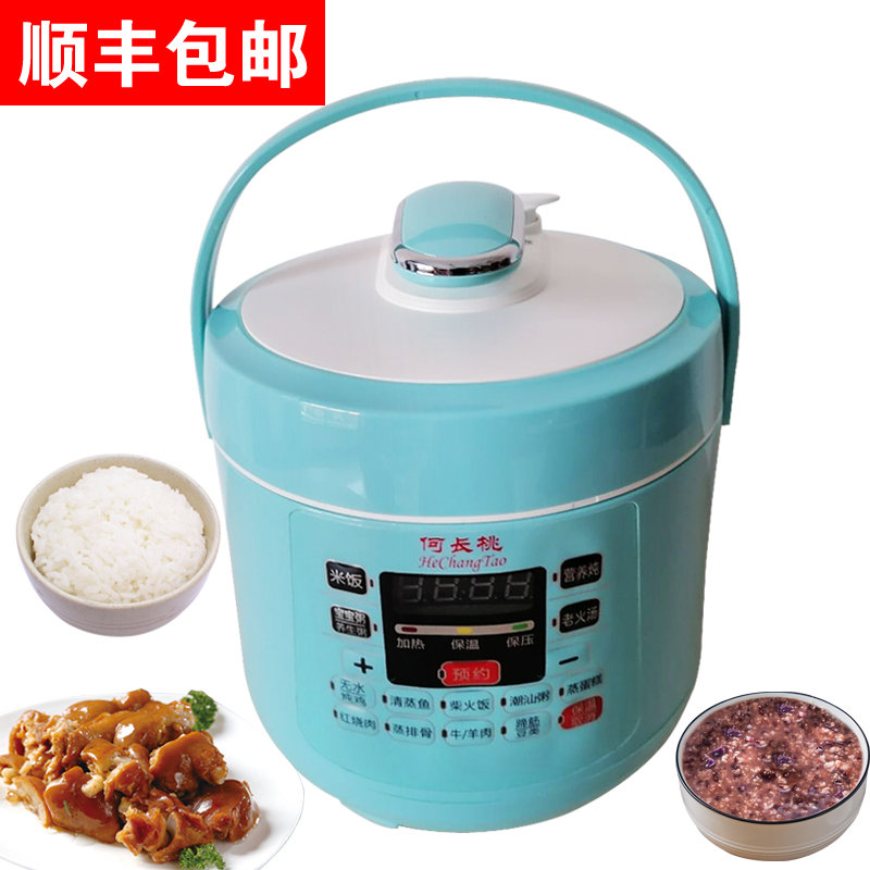 Smart electric pressure cooker small mini 1-3 people 2 liters household single and double bile pressure cooker multi-function timing appointment