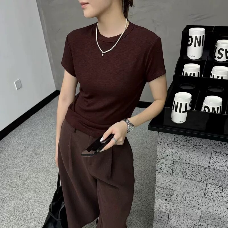 Bb0246 Nose-Drip Style Super Soft and Fluffy Korean Style Short Sleeve M1 Bb0246 Nose-Drip Style Super Soft and Fluffy Korean Style Short Sleeve M1