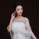 Кружевная тонкая накидка для невесты, свадебное платье, плащ, летняя куртка