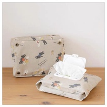 Wet wipes diaper storage bag new Japanese sugar rabbit baby tissue diaper storage bag wet wipes tissue bag