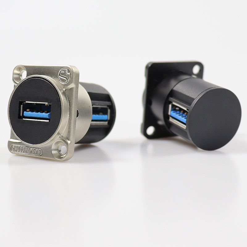 PRATT straight through D type USB3 0 extension wire connector U disc jack mother to mother double pass USB docking extension