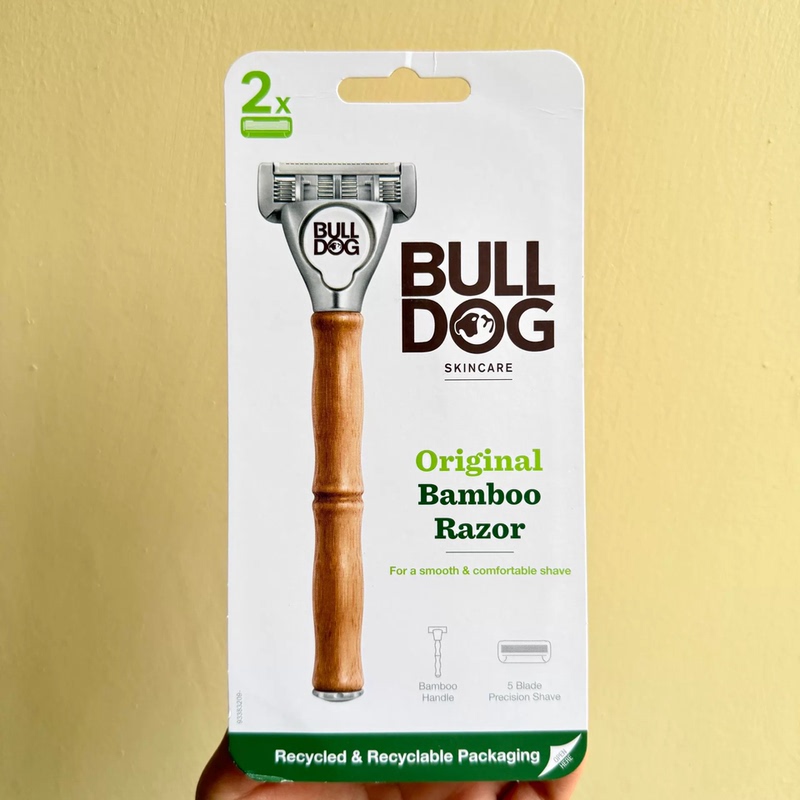 Comfortable Bulldog Bamboo Razor Manual Shaving Razor for Men Bulldog Razor
