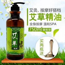 Wormwood essential oil massage Gua Sha essential oil Female body massage Wormwood leaf essential oil Tong Jingluo detoxification moxibustion oil