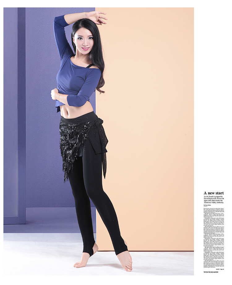 Qia bụng khiêu vũ quần đồ lót đào tạo quần legging váy Oriental dance quần áo tập thể dục quần áo quần áo phụ nữ - Khiêu vũ / Thể dục nhịp điệu / Thể dục dụng cụ giày múa ballet mũi cứng