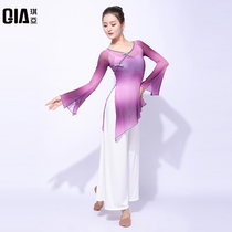 Qiya classical dance clothes dance clothes body rhyme clothes Chinese National classical dance practice clothes elegant split fork performance clothes