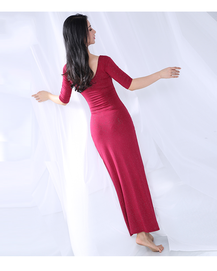Quần áo tập bụng Qia 2019 mới phù hợp với điệu nhảy phương Đông mặc trang phục gợi cảm cho người mới bắt đầu - Khiêu vũ / Thể dục nhịp điệu / Thể dục dụng cụ giày múa cao gót