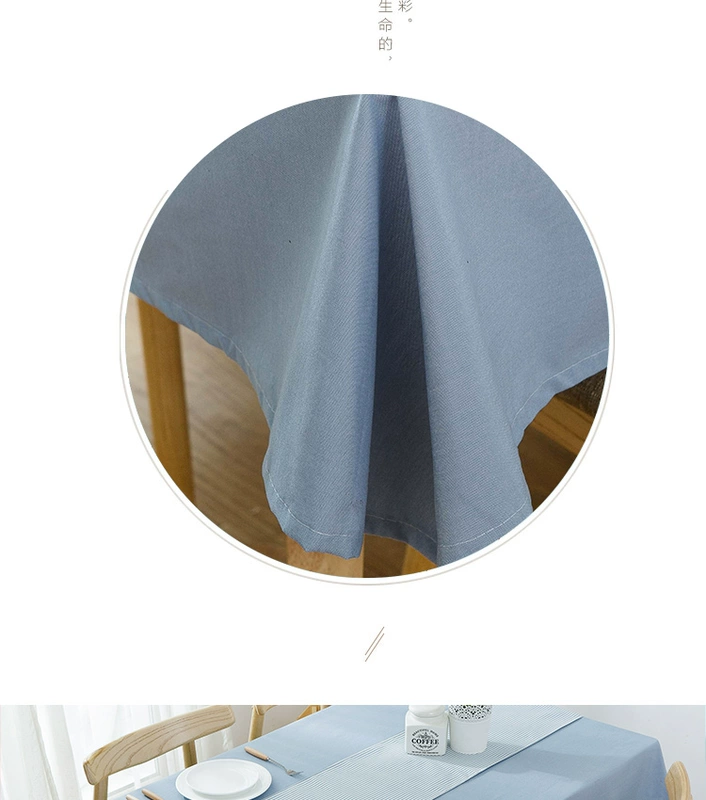 Bông vải không thấm nước bàn vải cà phê bàn ​​rắn màu cà phê nhà hàng đồng bằng placemat hình chữ nhật tròn khăn trải bàn tùy chỉnh chống vảy