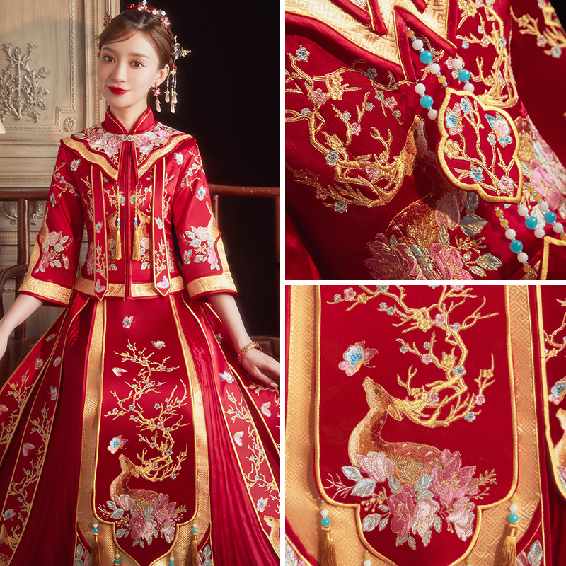 Summer advanced suhe traditional wedding dress, 2021 years, Chinese style, fitted