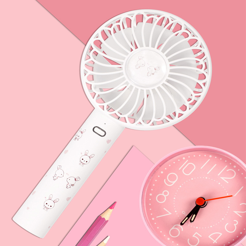 Small fan handy student cute charging wireless Mini electric fan mute hand take outdoor kid for a street fan