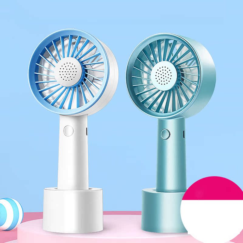 Fragrant Lavender Hands With Fan Outdoor Activities Easy Fan Elementary School Kids Bag Charging Mini Three Wind Screens Fan