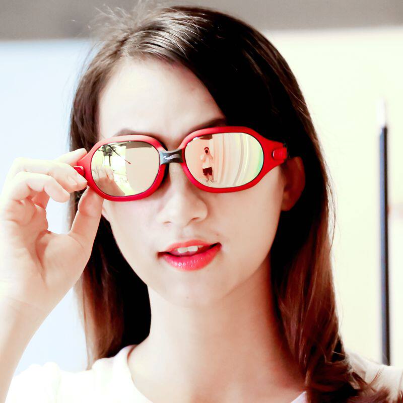 New fashion big frame swimming goggles male and female universal high-definition swimming glasses anti-UV waterproof fog-proof diving mirror