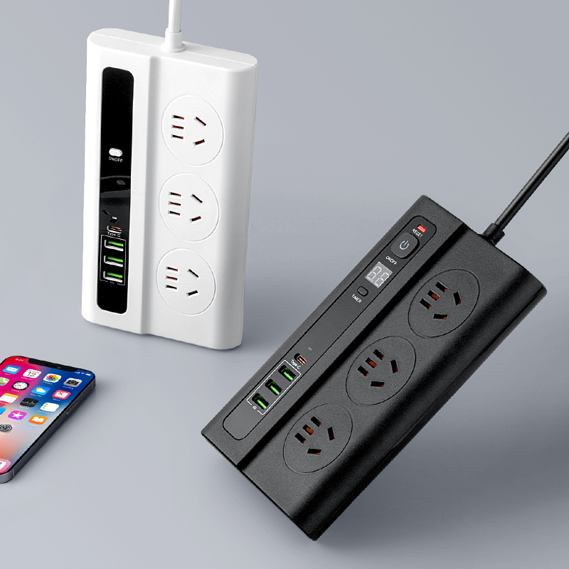 Timed Remote Control Socket with Automatic Power-Off, Power Strip, Extension Cord, Multi-Hole, Multi-Functional, with Cord, Universal and Multi-Purpose