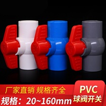 PVC ball valve switch screw wire inside the pipe 20 25 32 40 50 63 75 90 110