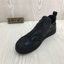Broken clearance processing autumn 2021 new fashion trend leather leisure round head deep mouth flat mens shoes