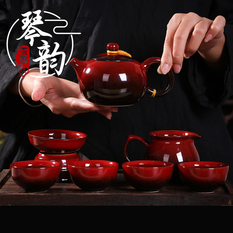 Jingdezhen Kung Fu Tea Set 2025 New Model Household Ceramic Tea Set Wedding Gift Box for Friends