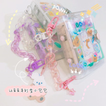 Color pearlescent chain decoration mini mini Hand Book seconds change bag multi-purpose pendant