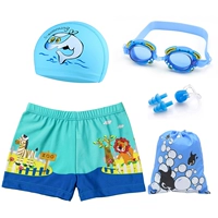 Комплект, водонепроницаемые штаны, плавательная шапочка, носовой зажим, пляжные беруши, 2 размер