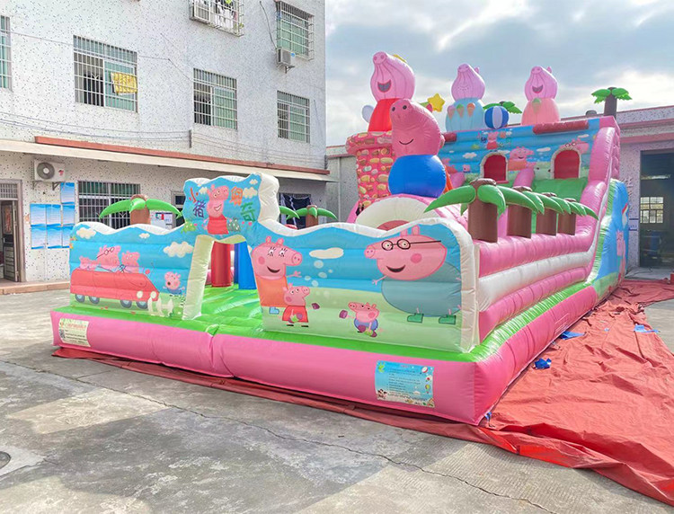 Батут 72平方米小猪佩奇12x6充气城堡蹦蹦床厂家直销支持定制摆摊利器 OTHER