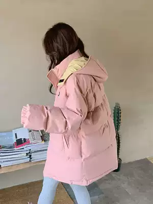Harajuku Hong Kong style women's cotton-padded clothing New 2021 explosive women's short thick loose cotton-padded jacket oversize winter coat