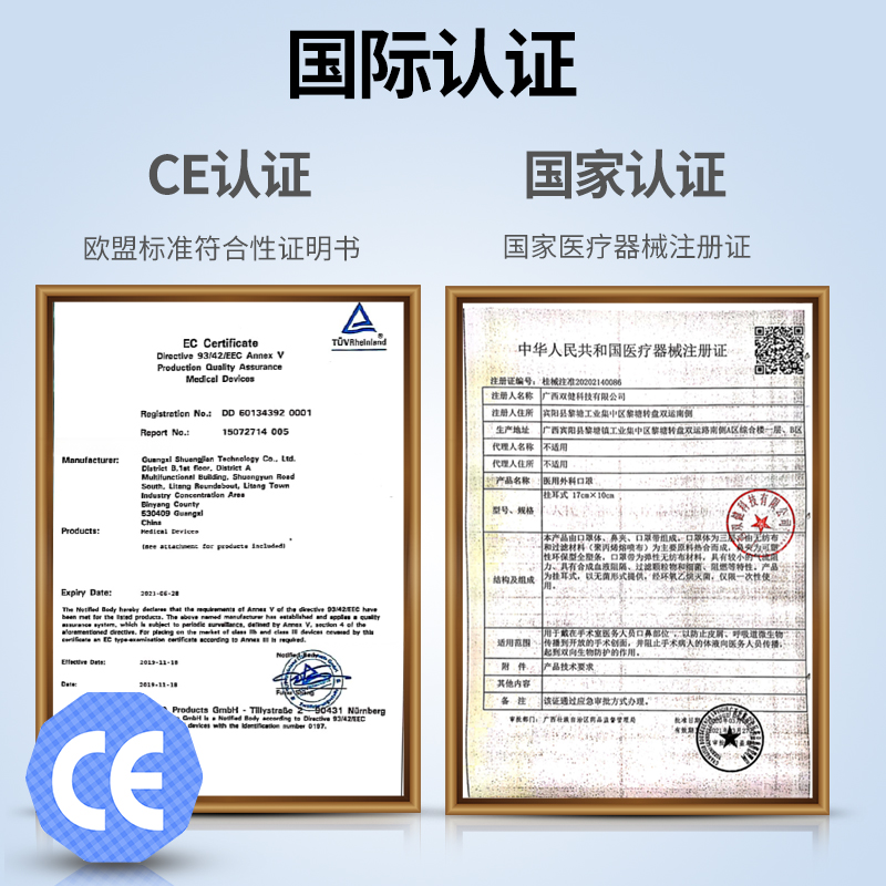 豫北 一次性无菌医用外科口罩 20个 图4