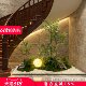 Simulated plant landscaping balcony view room