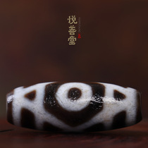 Raw ore Tibet two-eyed sky beads to pure old ore oil run pulp Star Moon King Kong 108 hand string back cloud beads