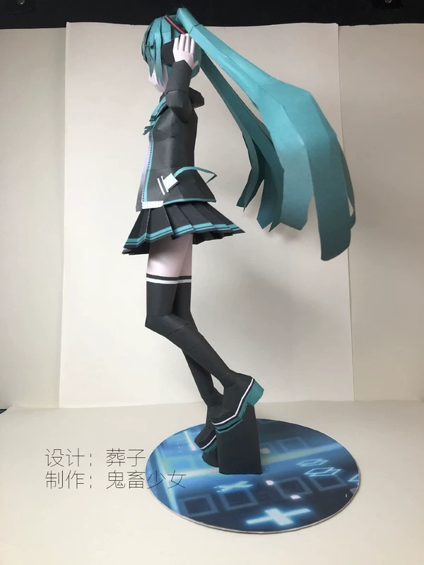 Đây không phải là figure, tang lễ, Hatsune Miku, mô hình giấy anime, thủ công, hai chiều - Mô hình giấy