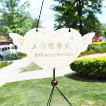 Metal tube wooden wind chime home decoration pendant pendant creative craft gift birthday blessing gift