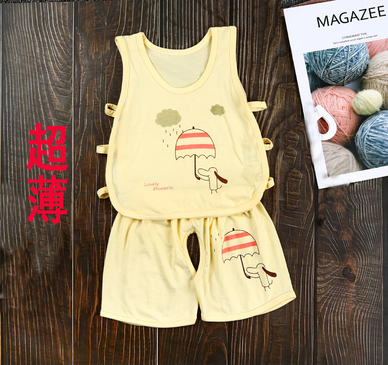 Baby summer clothes 2019 new Foreign school children baby pipa clothes set baby summer clothes thin section open file