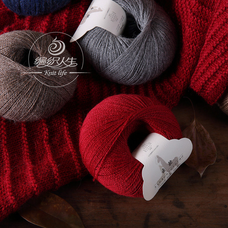 (Cloud camel)100%young alpaca Peru imported thread Pure alpaca velvet woven thread rod needle medium and fine soft skin-friendly