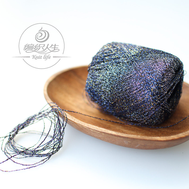Hamanaka Japanese imported wool yarn gold and silver knot thread is not obvious segment dyed hand-knitted crochet lace thread