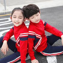 Primary and secondary school uniform Spring and Autumn Childrens Three-Piece Sports Class Class Clothing Clothing Customized Kindergarten Clothing Summer Clothing