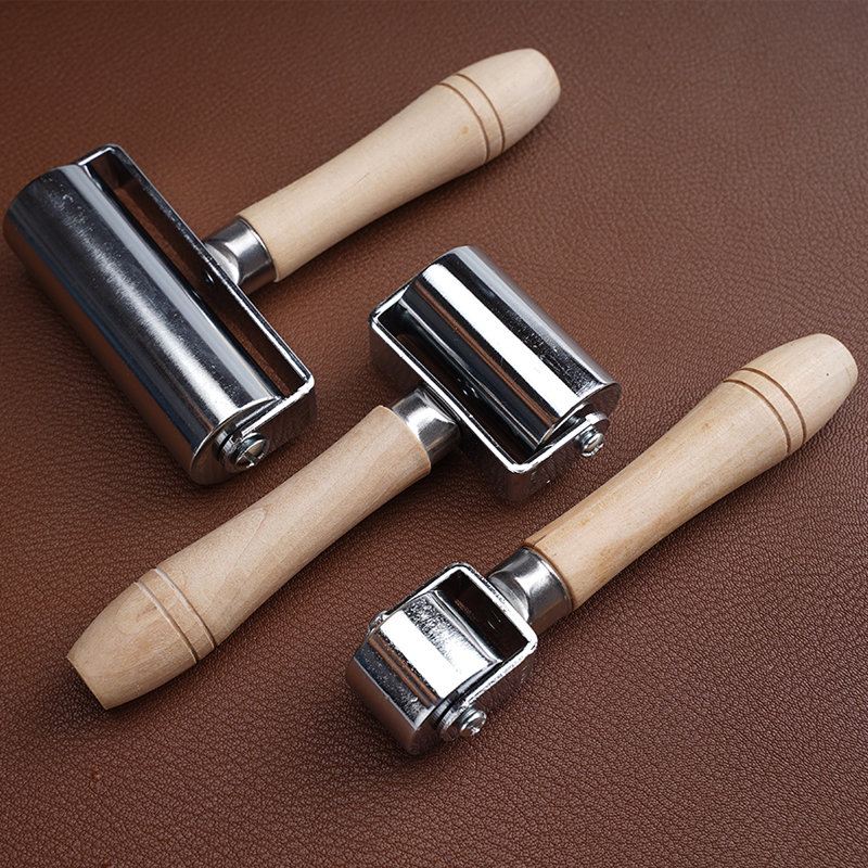 Leather roller Roller Roller Handmade DIY Cowhide Leather Carving Tool Edge Roller Edger 4933
