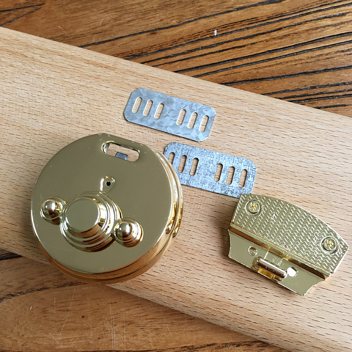 S-9 Khóa hành lý khóa Dulles phụ kiện phần cứng hành lý khóa vàng nhẹ 63 * 50mm - Phụ kiện hành lý ổ khóa mật mã mini