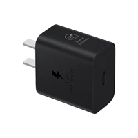Samsung, черное белое оригинальное зарядное устройство для путешествий, 25W, 25W