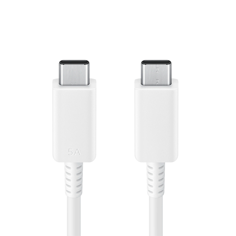 Samsung Original White Dual Type-C Interface Mobile Phone Data Cable Charging Cable 5A Fast Charging 1.8m Samsung Original White Dual Type-C Interface Mobile Phone Data Cable Charging Cable 5A Fast Charging 1.8m